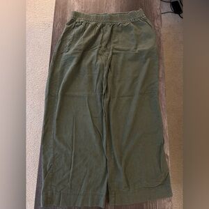 Old Navy Sage Green Wide-Leg Trousers